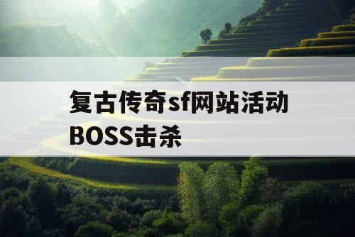 复古传奇sf网站活动BOSS击杀