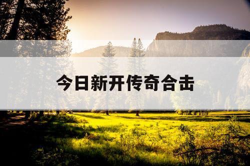今日新开传奇合击