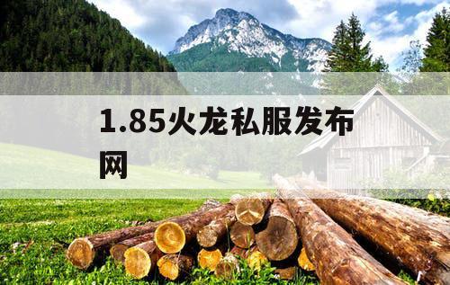 1.85火龙私服发布网
