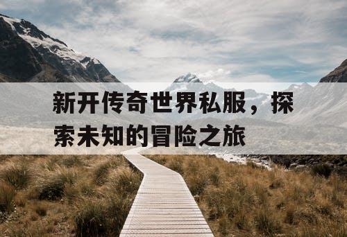 新开传奇世界私服，探索未知的冒险之旅