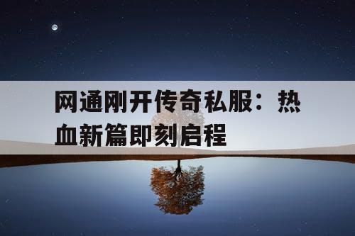 网通刚开传奇私服：热血新篇即刻启程