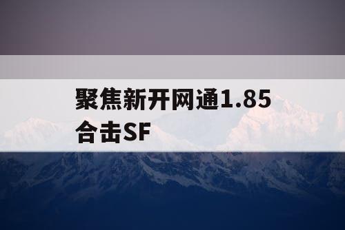 聚焦新开网通1.85合击SF