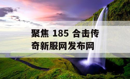 聚焦 185 合击传奇新服网发布网