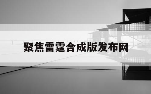 聚焦雷霆合成版发布网