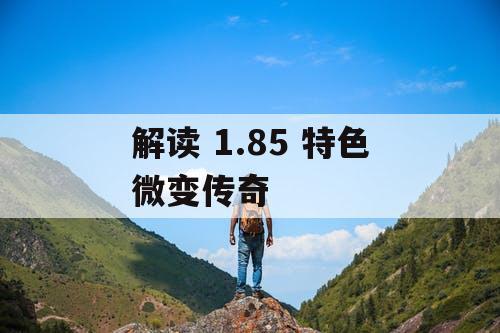 解读 1.85 特色微变传奇