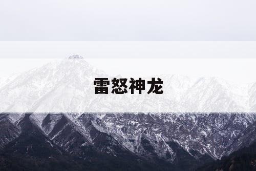雷怒神龙