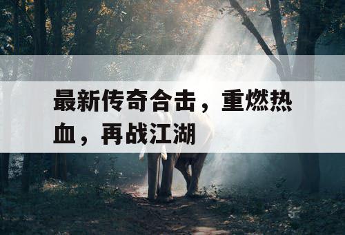 最新传奇合击，重燃热血，再战江湖