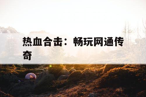 热血合击：畅玩网通传奇