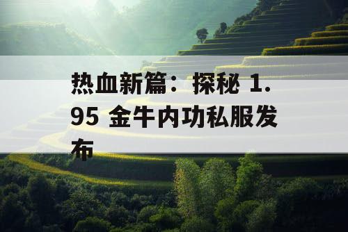 热血新篇：探秘 1.95 金牛内功私服发布
