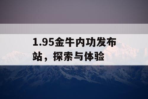 1.95金牛内功发布站，探索与体验