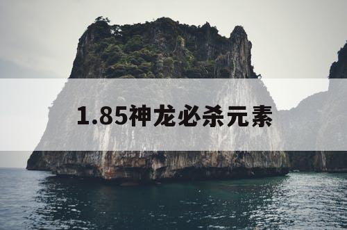 1.85神龙必杀元素