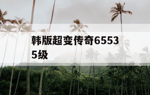韩版超变传奇65535级