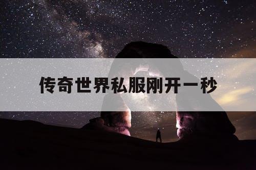 传奇世界私服刚开一秒