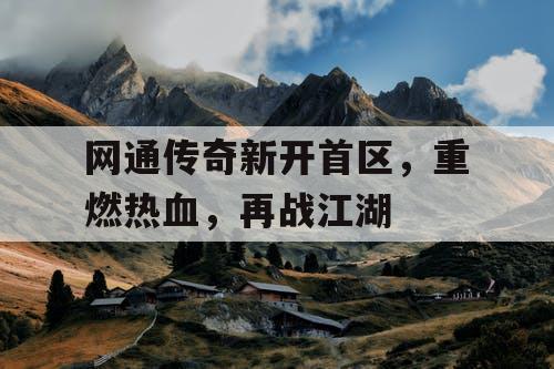网通传奇新开首区，重燃热血，再战江湖