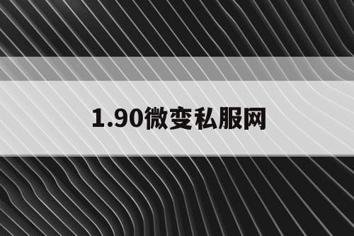 1.90微变私服网 1.90微变私服网