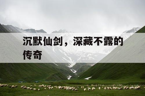 沉默仙剑，深藏不露的传奇