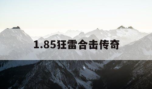 1.85狂雷合击传奇