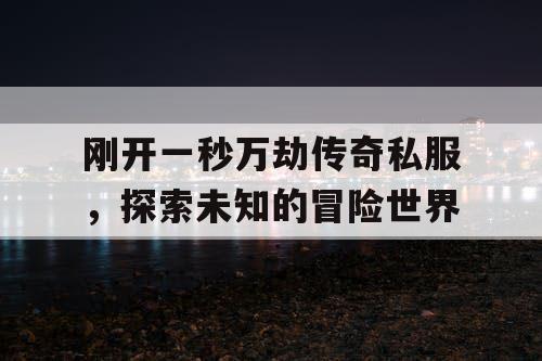 刚开一秒万劫传奇私服，探索未知的冒险世界