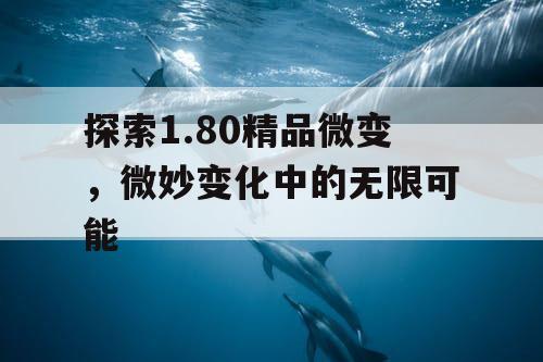 探索1.80精品微变,微妙变化中的无限可能 探索1.80精品微变,微妙变化中的无限可能