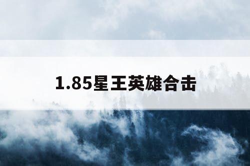 1.85星王英雄合击