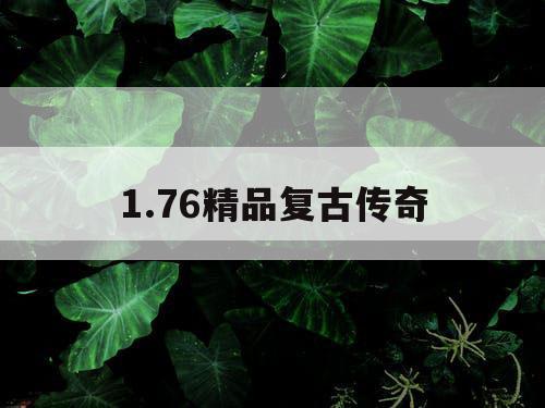 1.76精品复古传奇