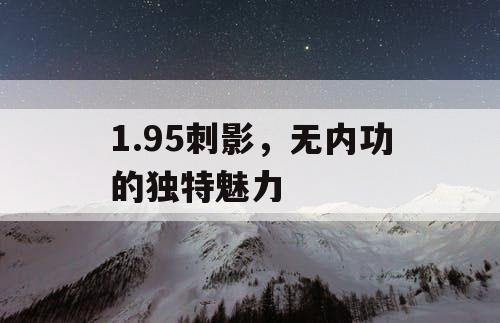 1.95刺影,无内功的独特魅力 1.95刺影,无内功的独特魅力