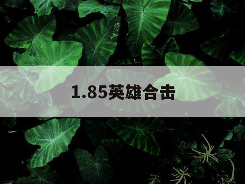1.85英雄合击