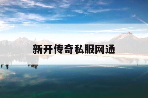 新开传奇私服网通