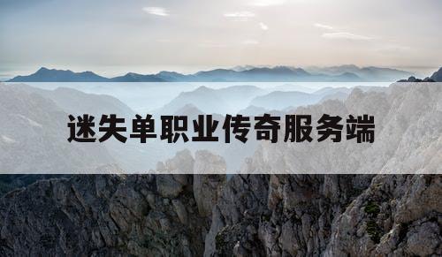 迷失单职业传奇服务端