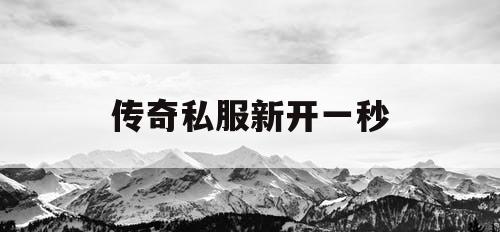 传奇私服新开一秒